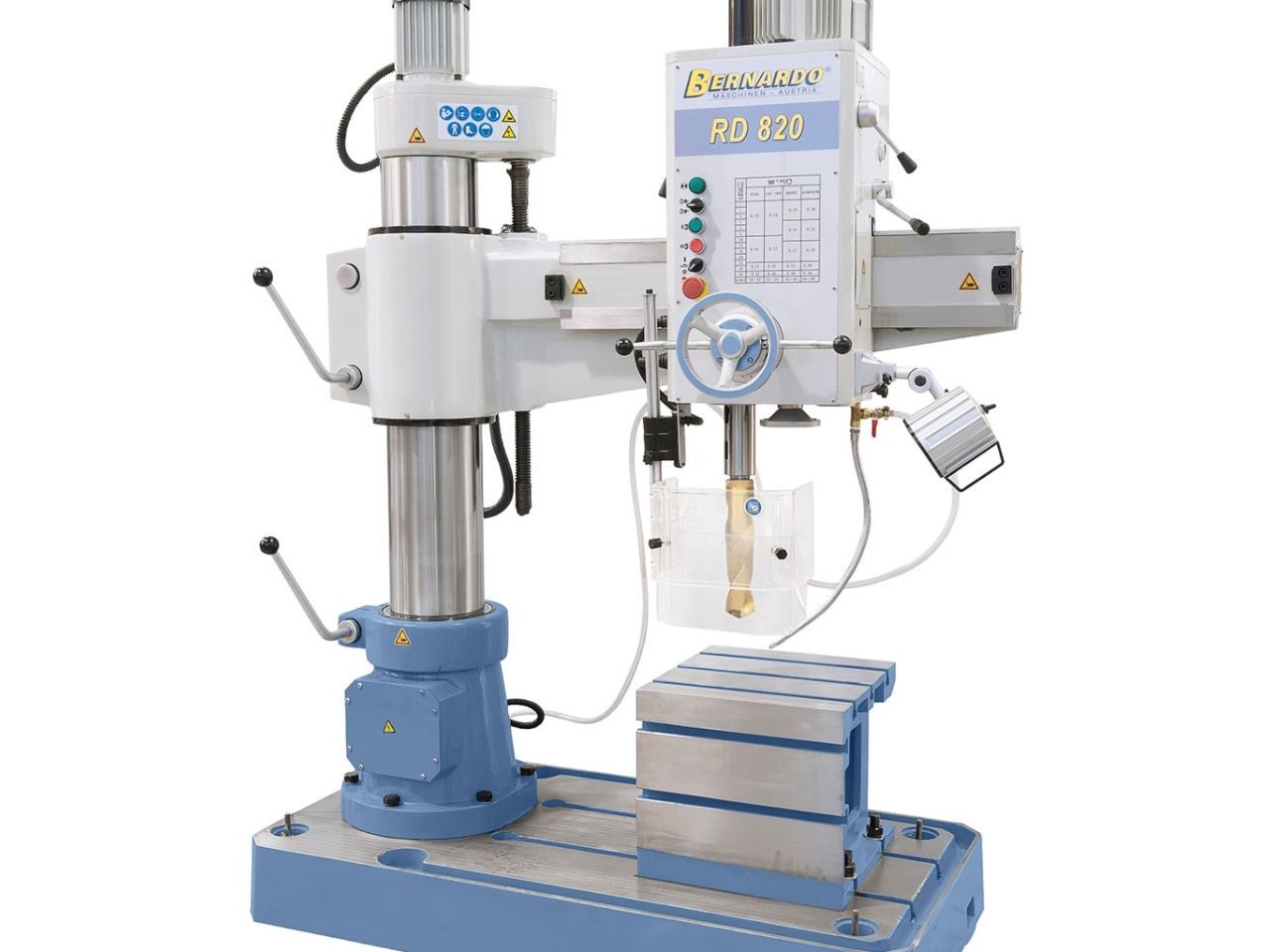 A radial arm drilling machine