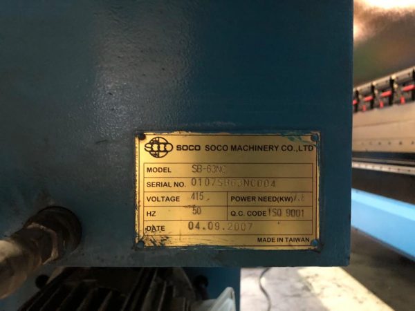 Soco  SB-63NC Mandrel Bender
