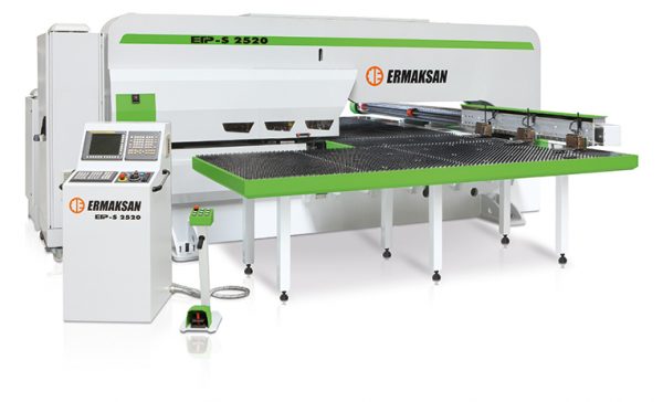 An Ermaksan ETP-s 2520 Servo turret punch press with control panel.