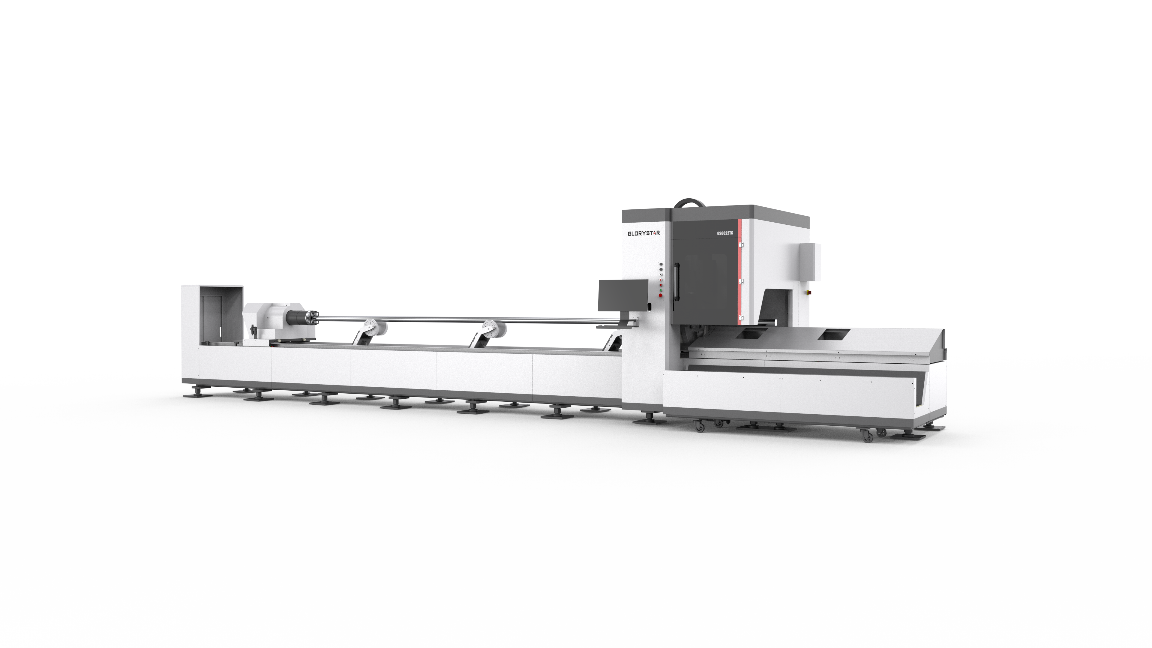 One of our Glorystar Fibre laser tube cutters